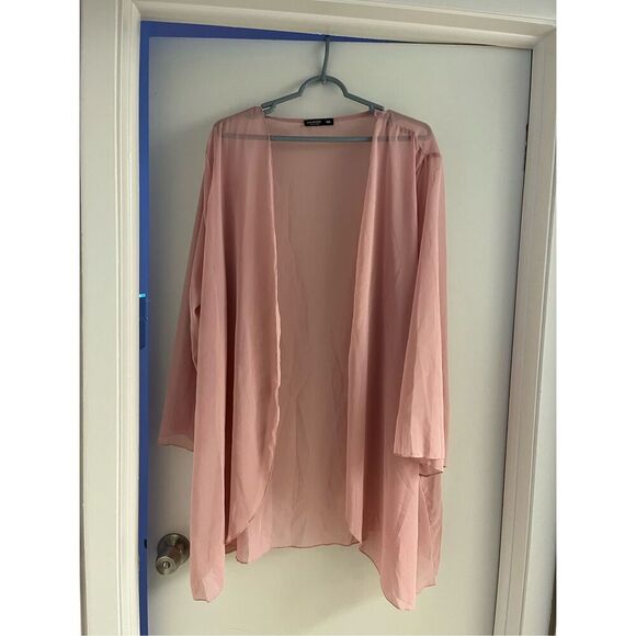 SHEIN sheer pink kimono size 4x - Picture 1 of 3